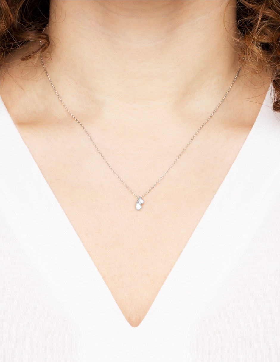 Collar de gota de plata P 925
