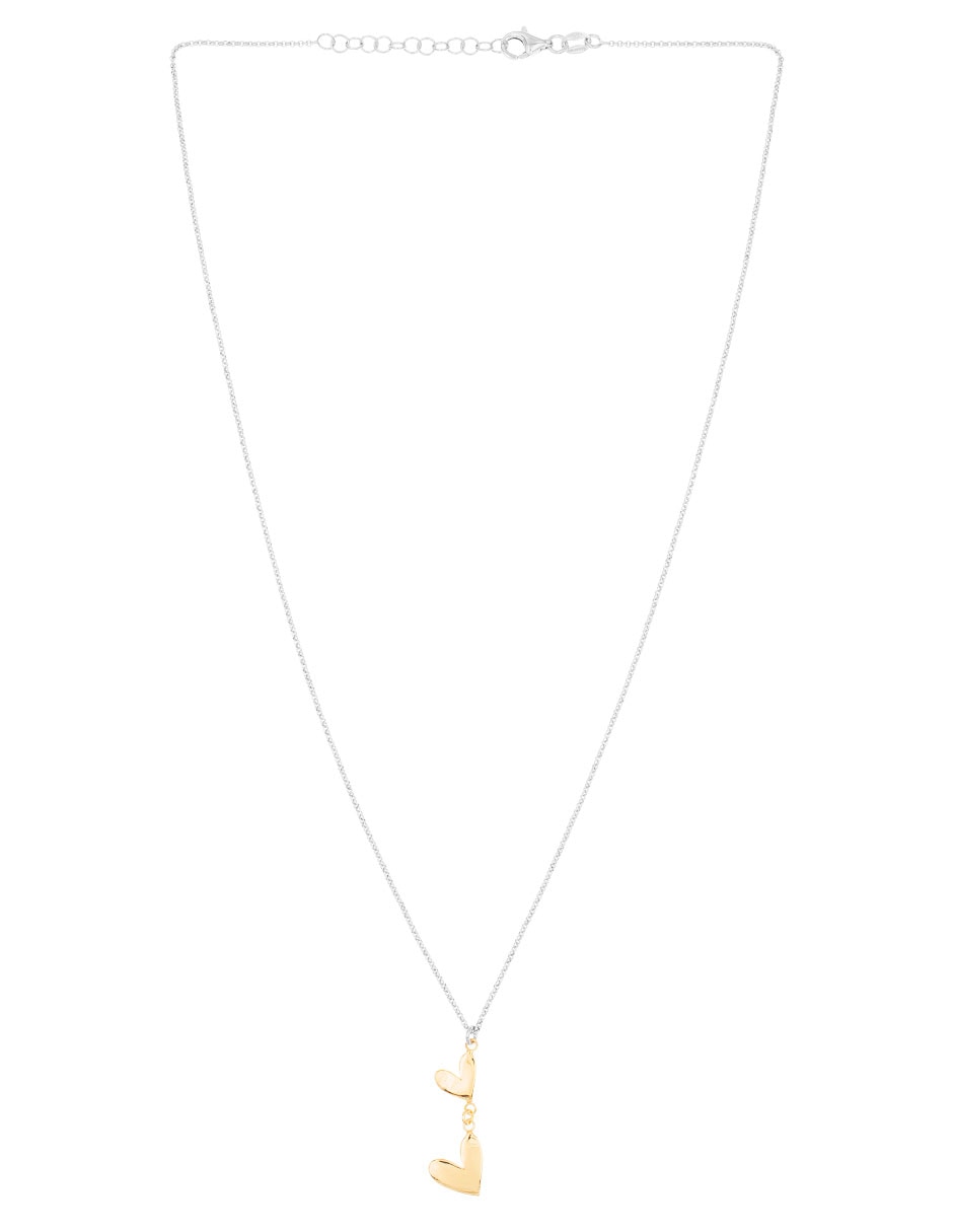 Collar de corazón Silvex Spa de plata P 925