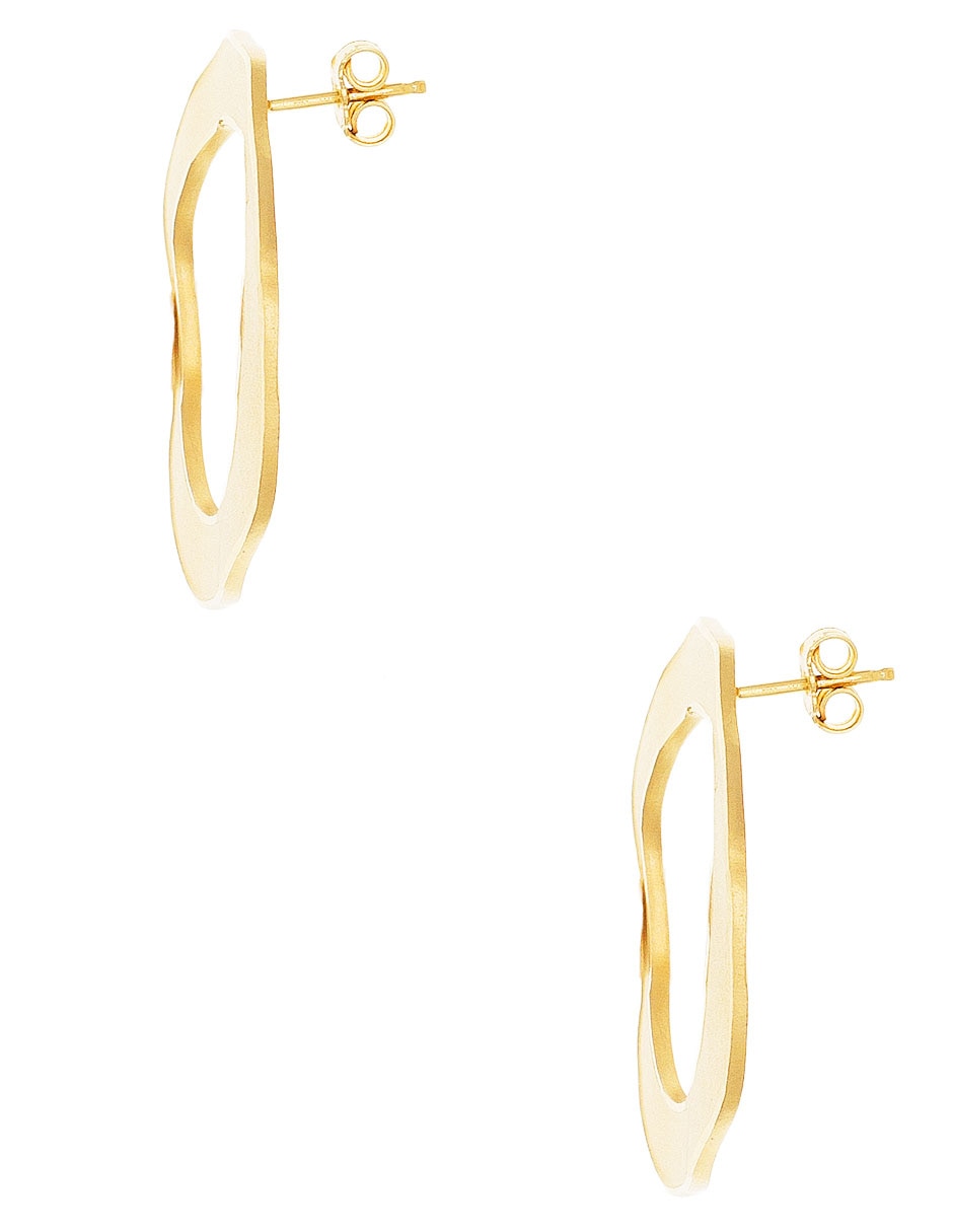 Aretes redondos Silvex Spa de plata P 925 con acabado brillante