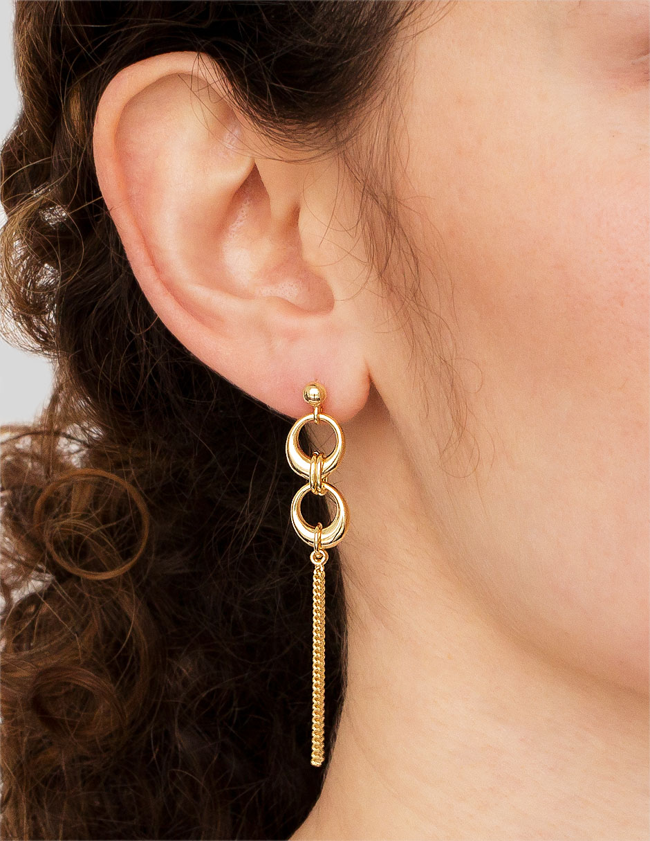 Aretes de plata P 925 con acabado brillante