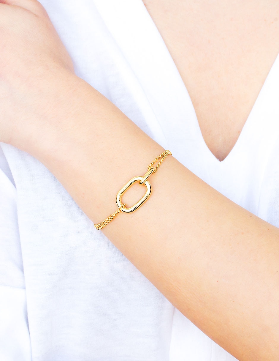 Pulsera de plata p 925 con acabado brillante