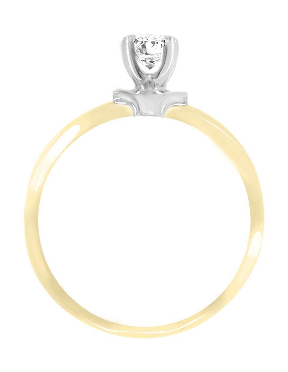 Anillo de compromiso 14 k Elisea diamante 3