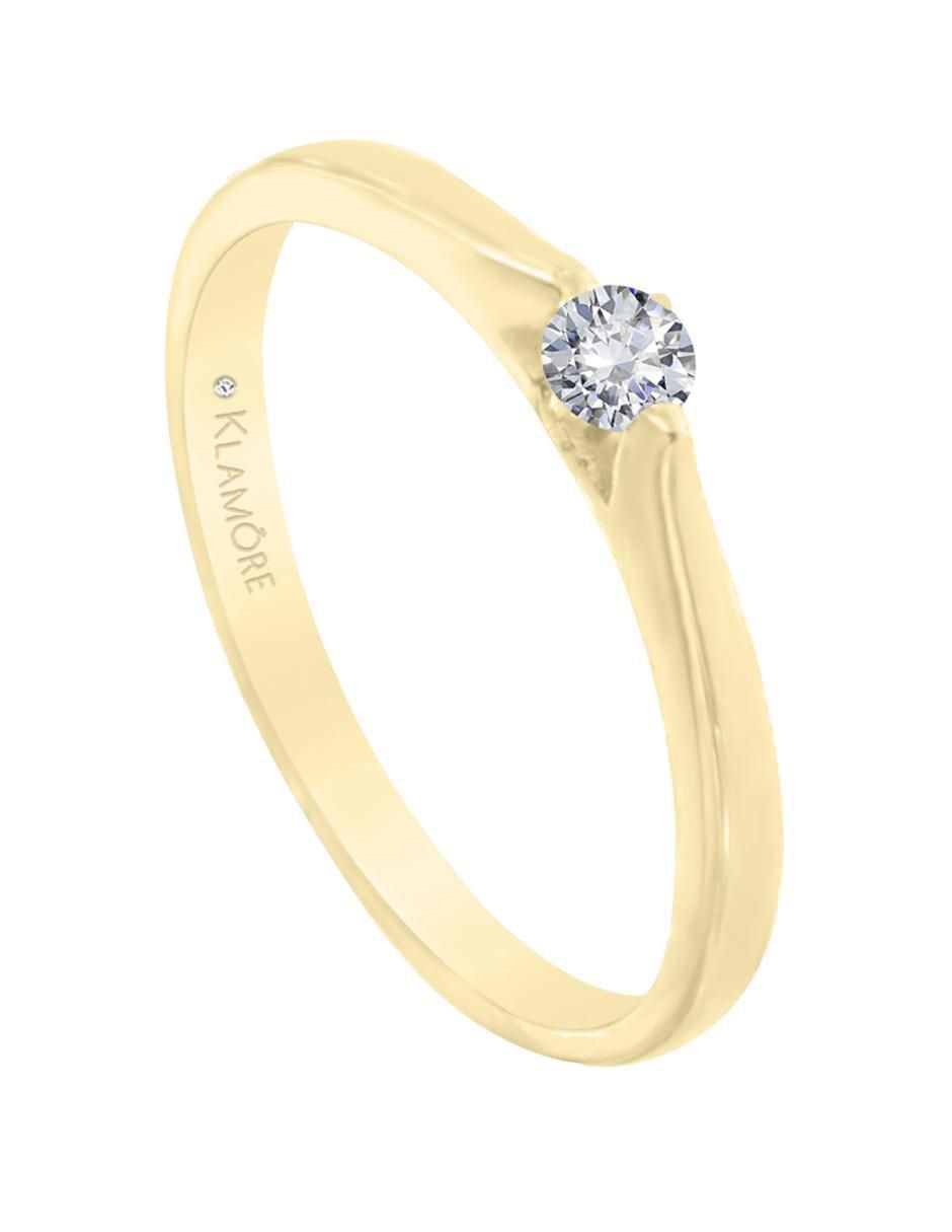 Anillo de compromiso 14 k Carlie diamante 3