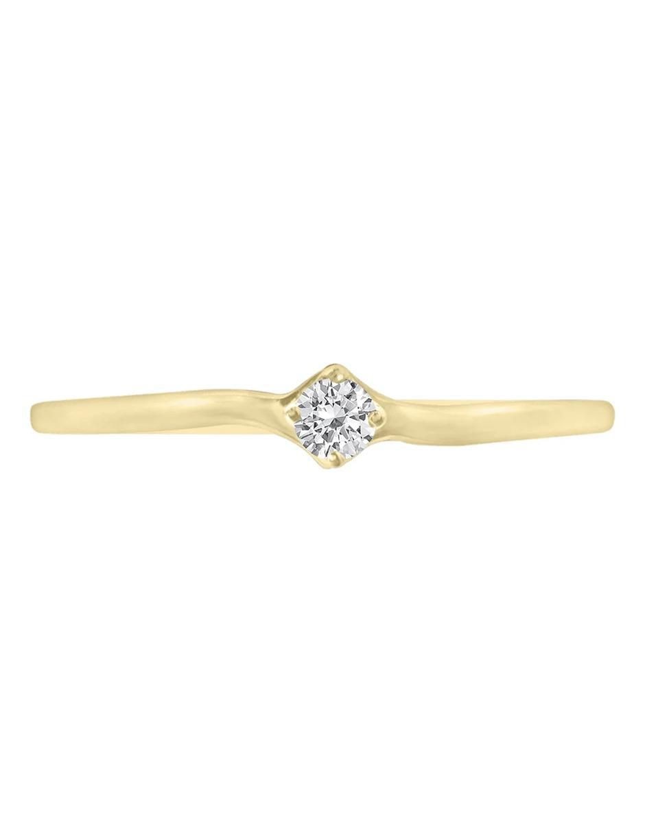 Anillo de compromiso 14 k Della diamante Anillo de compromiso 14 k Della diamante