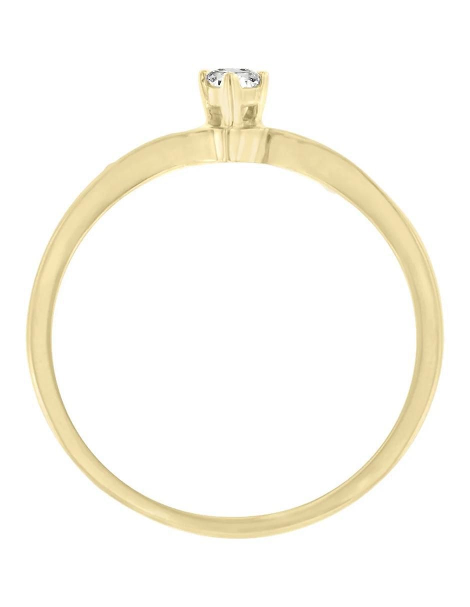 Anillo de compromiso 14 k Della diamante 4