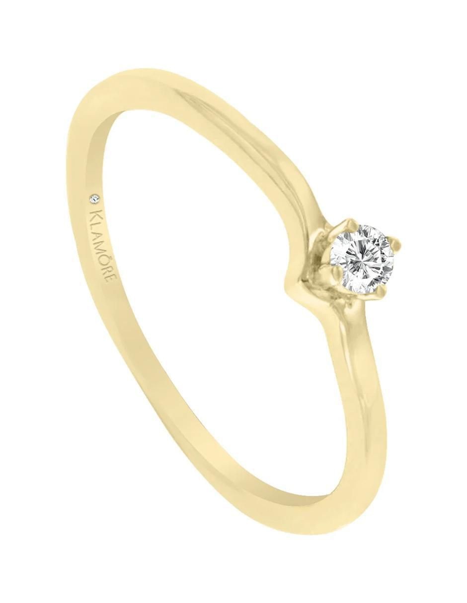 Anillo de compromiso 14 k Della diamante 3