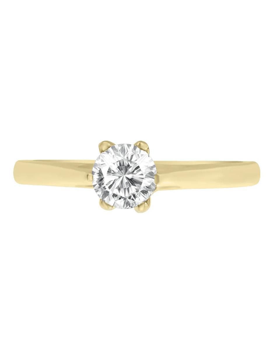 Anillo de compromiso 14 k Heli diamante Anillo de compromiso 14 k Heli diamante