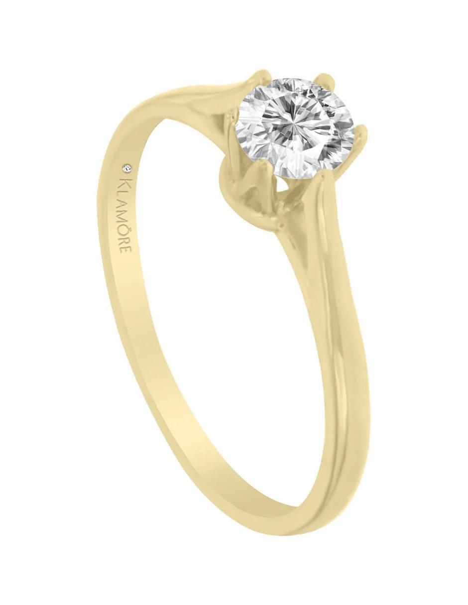 Anillo de compromiso 14 k Heli diamante 4