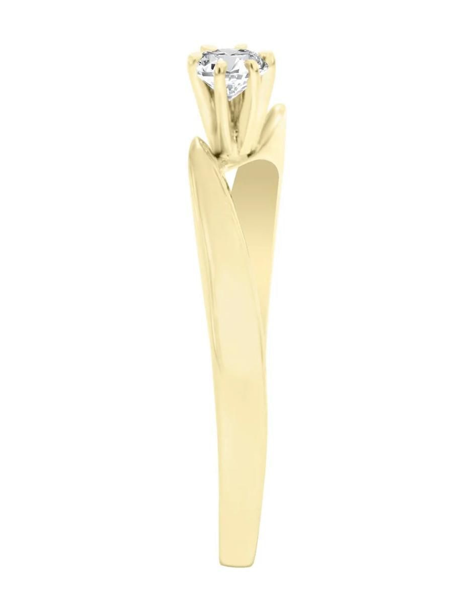 Anillo de compromiso 14 k Calid diamante 2