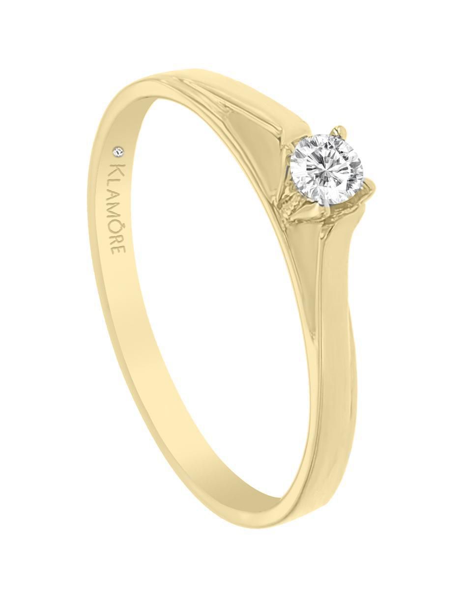 Anillo de compromiso 14 k Kamill diamante 3
