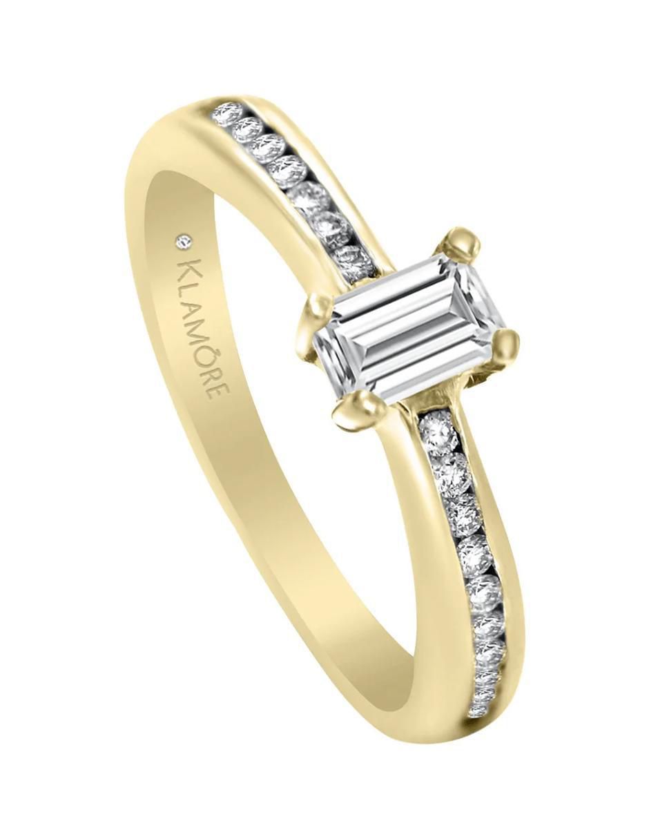 Anillo de compromiso 14 k Elias diamante 2