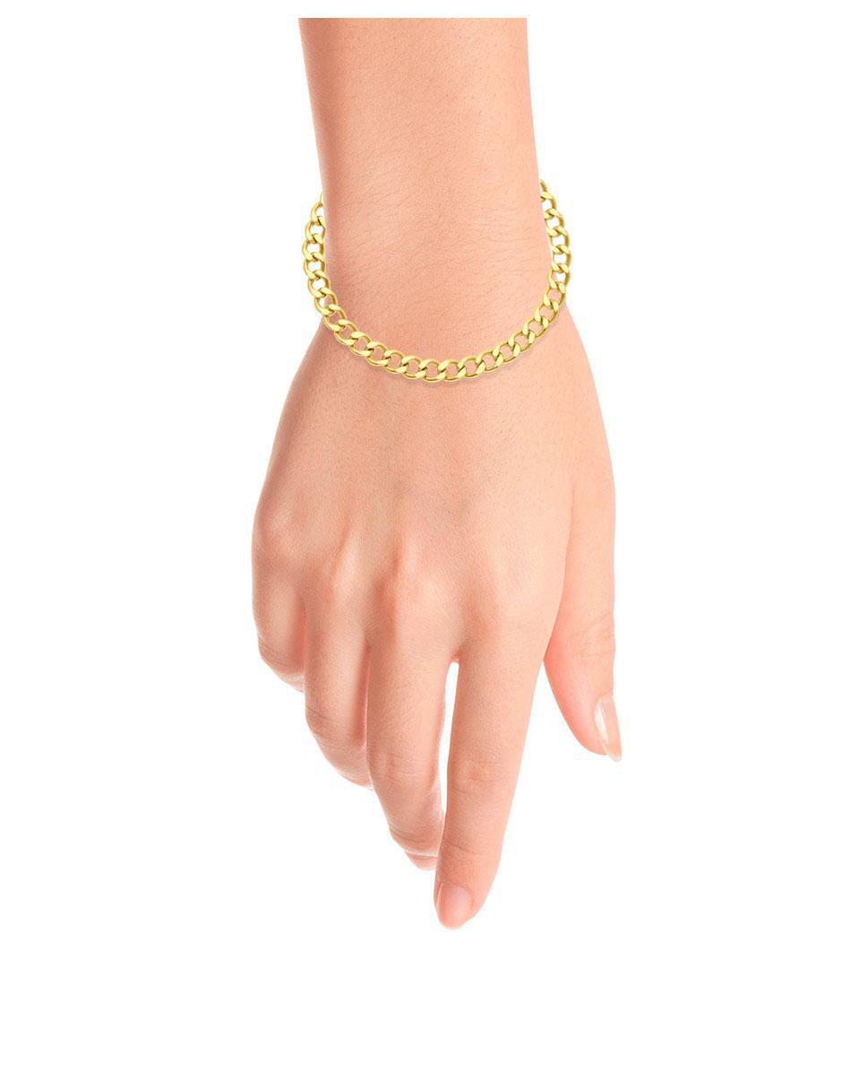 Pulsera de oro amarillo 14 K acabado brillante 3