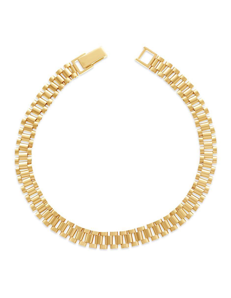 Pulsera de oro amarillo 14 K acabado brillante Pulsera de oro amarillo 14 K acabado brillante