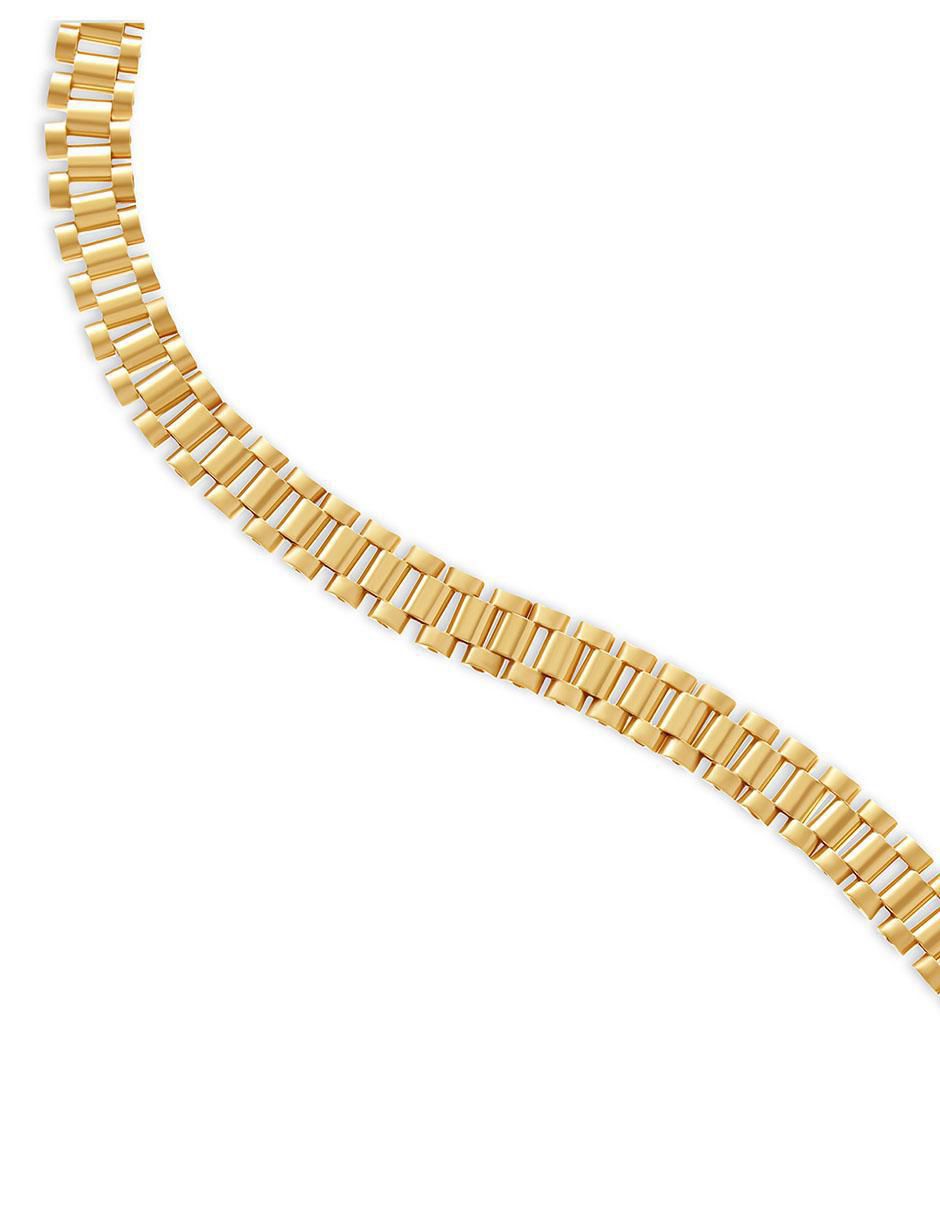 Pulsera de oro amarillo 14 K acabado brillante 2