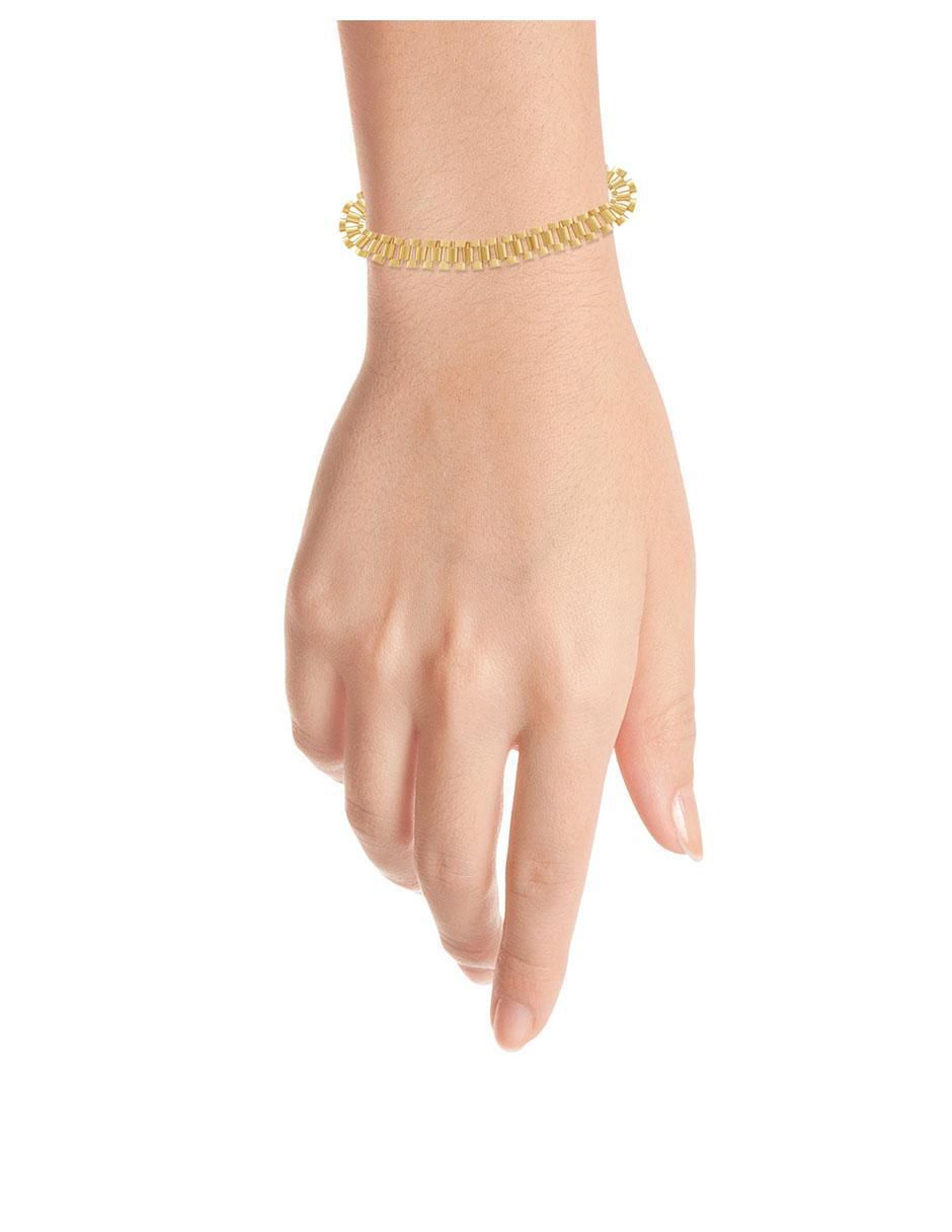 Pulsera de oro amarillo 14 K acabado brillante 3