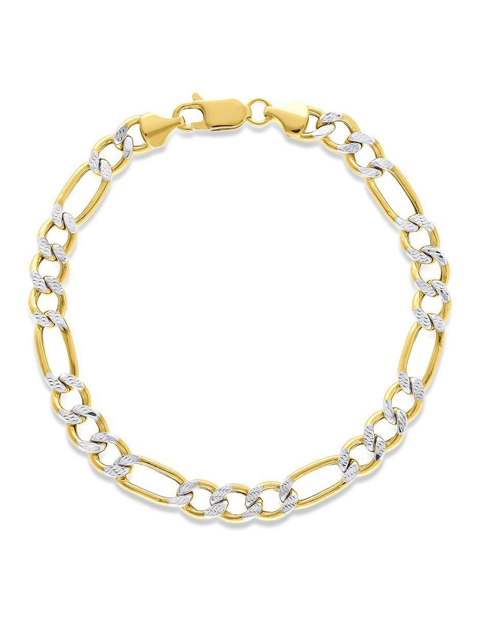 Pulsera de oro 14 K acabado brillante