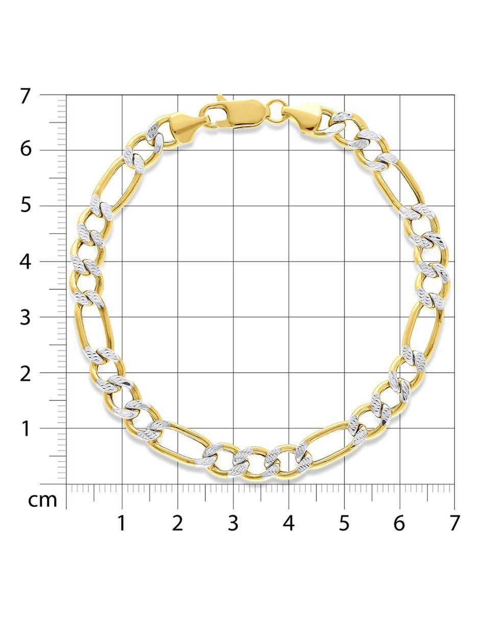 Pulsera de oro 14 K acabado brillante 4