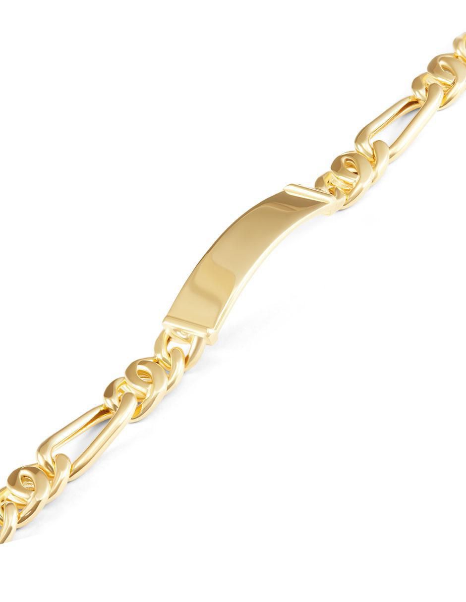 Esclava de oro 14 k con acabado brillante