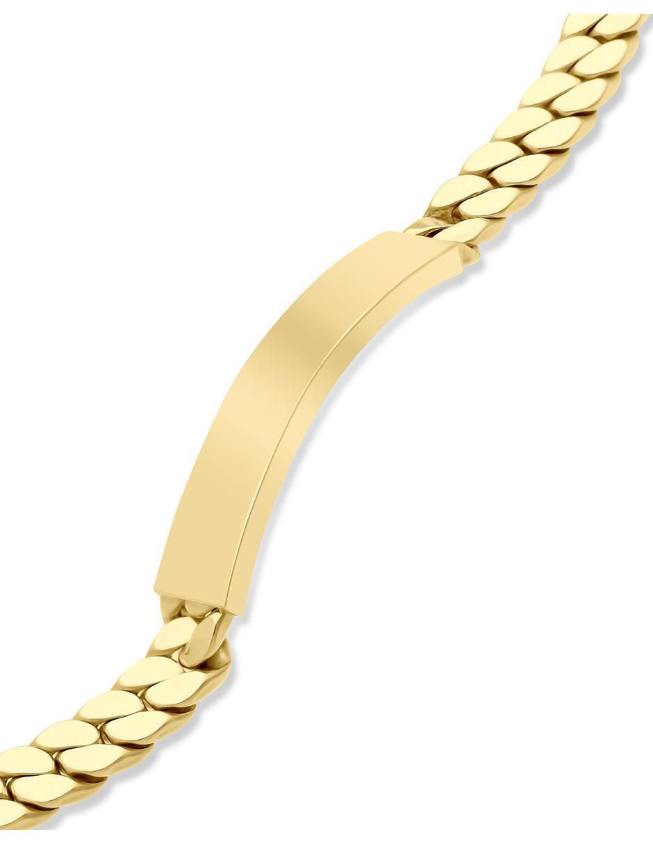 Esclava de oro 14 K acabado brillante 2