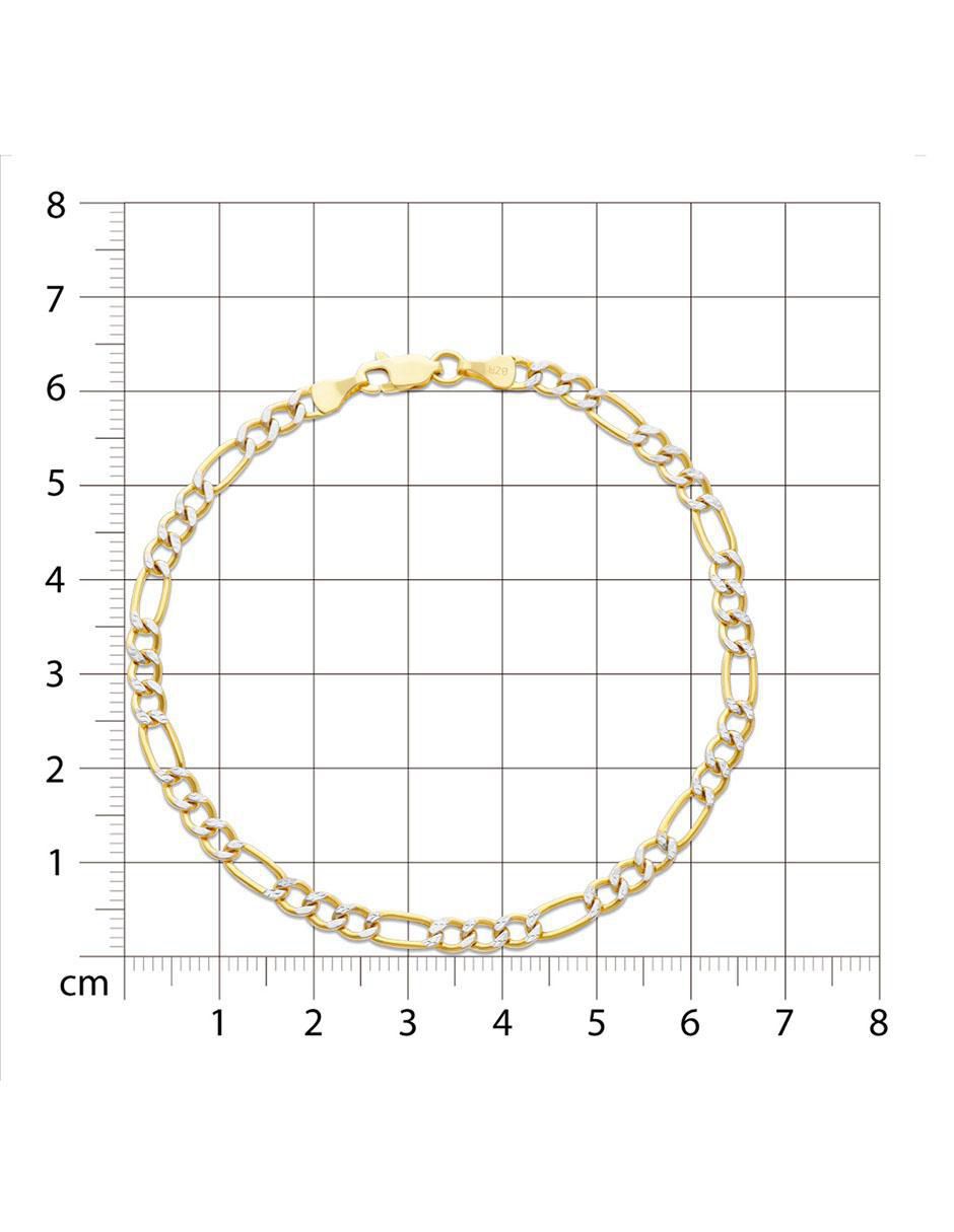 Pulsera de oro 14 K con acabado liso 4