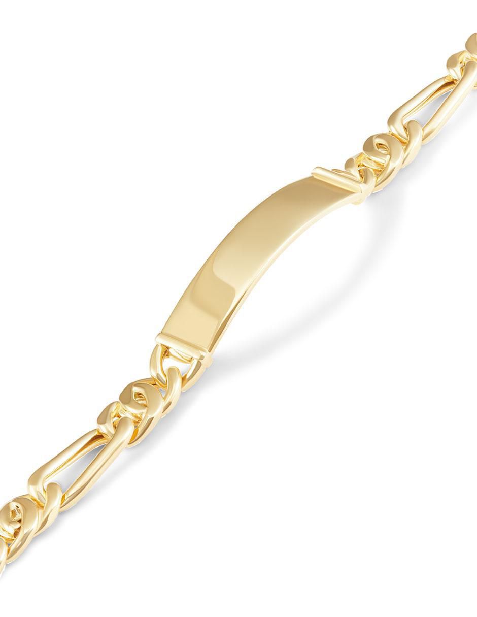 Esclava de oro 14 k con acabado brillante