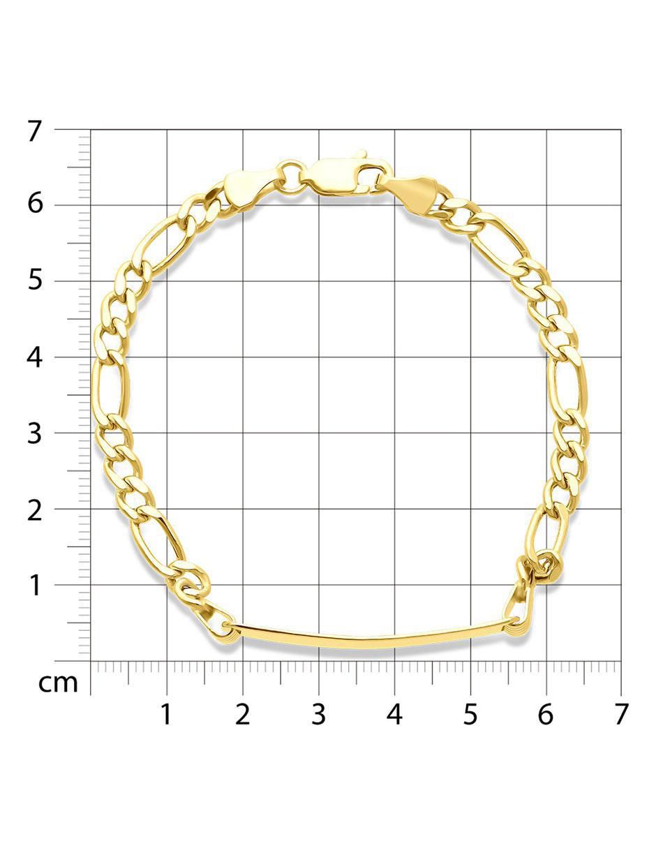 Esclava de oro 14 K con acabado brillante 4