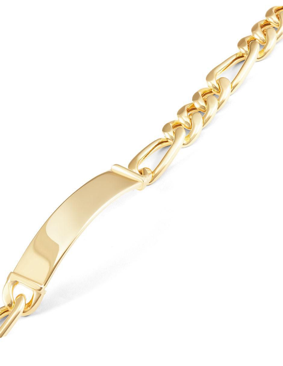 Esclava de oro 14 k con acabado brillante