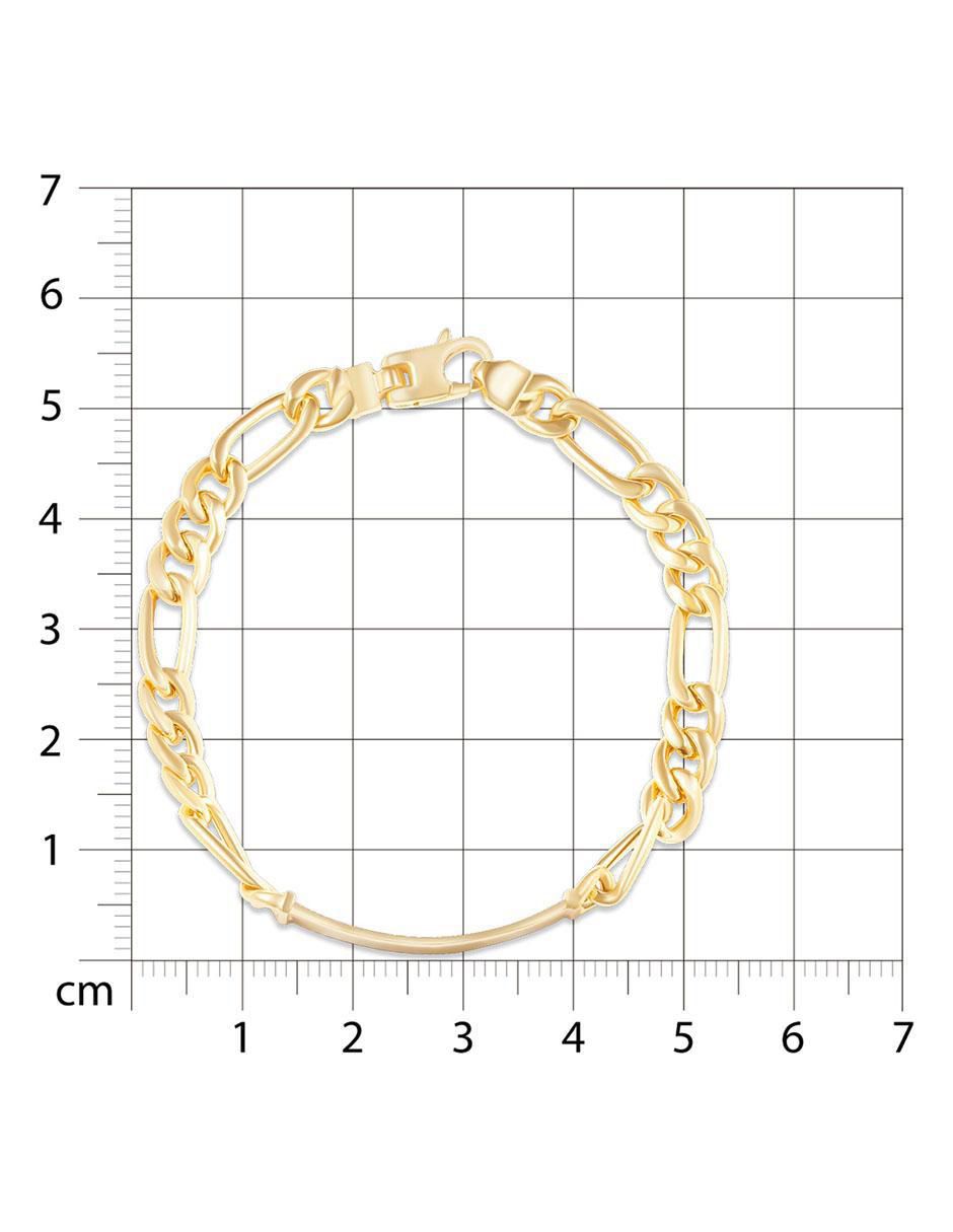Esclava de oro 14 k con acabado brillante