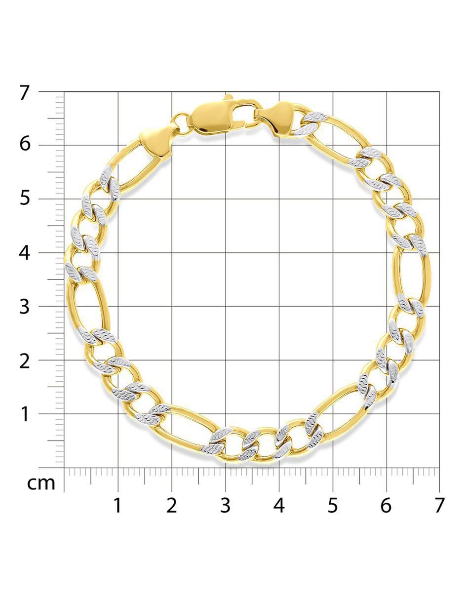 Pulsera de oro 14 k con acabado brillante