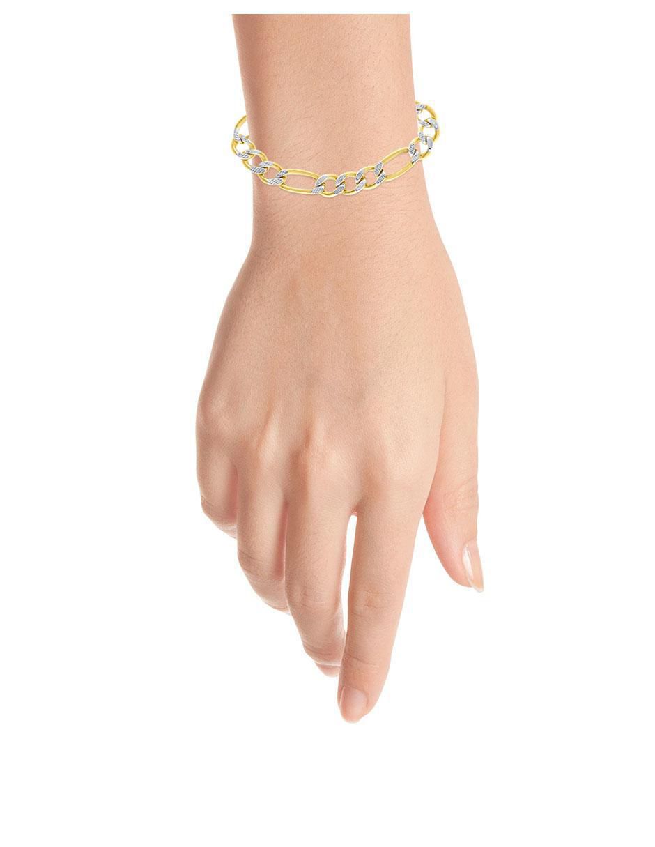 Pulsera de oro 14 k con acabado brillante