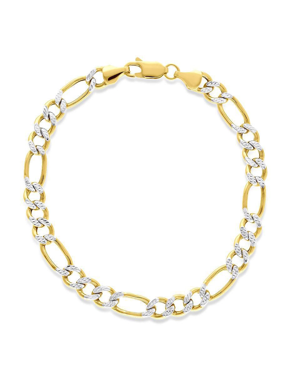 Pulsera de oro 14 k con acabado pulido Pulsera de oro 14 k con acabado pulido