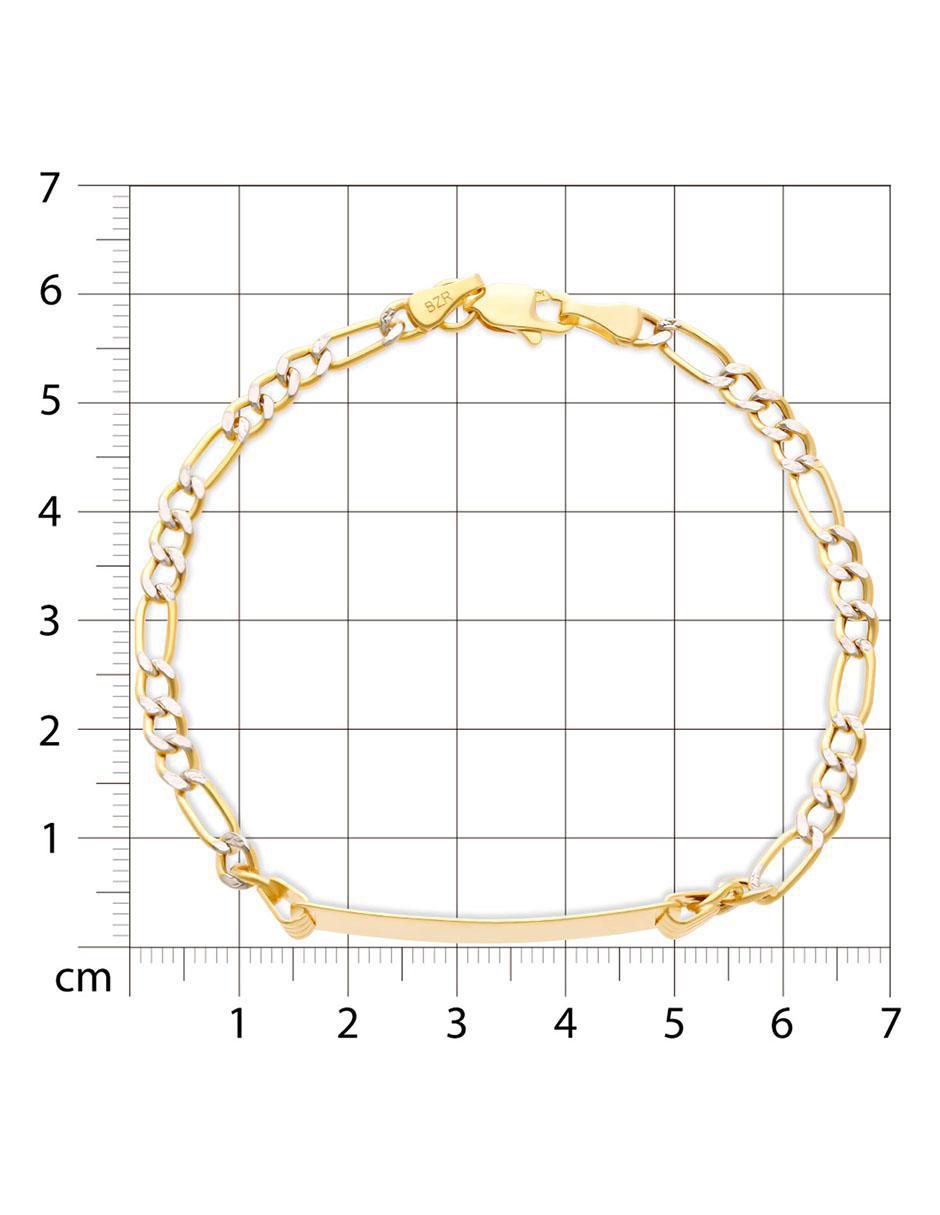 Esclava de oro 14 k con acabado brillante