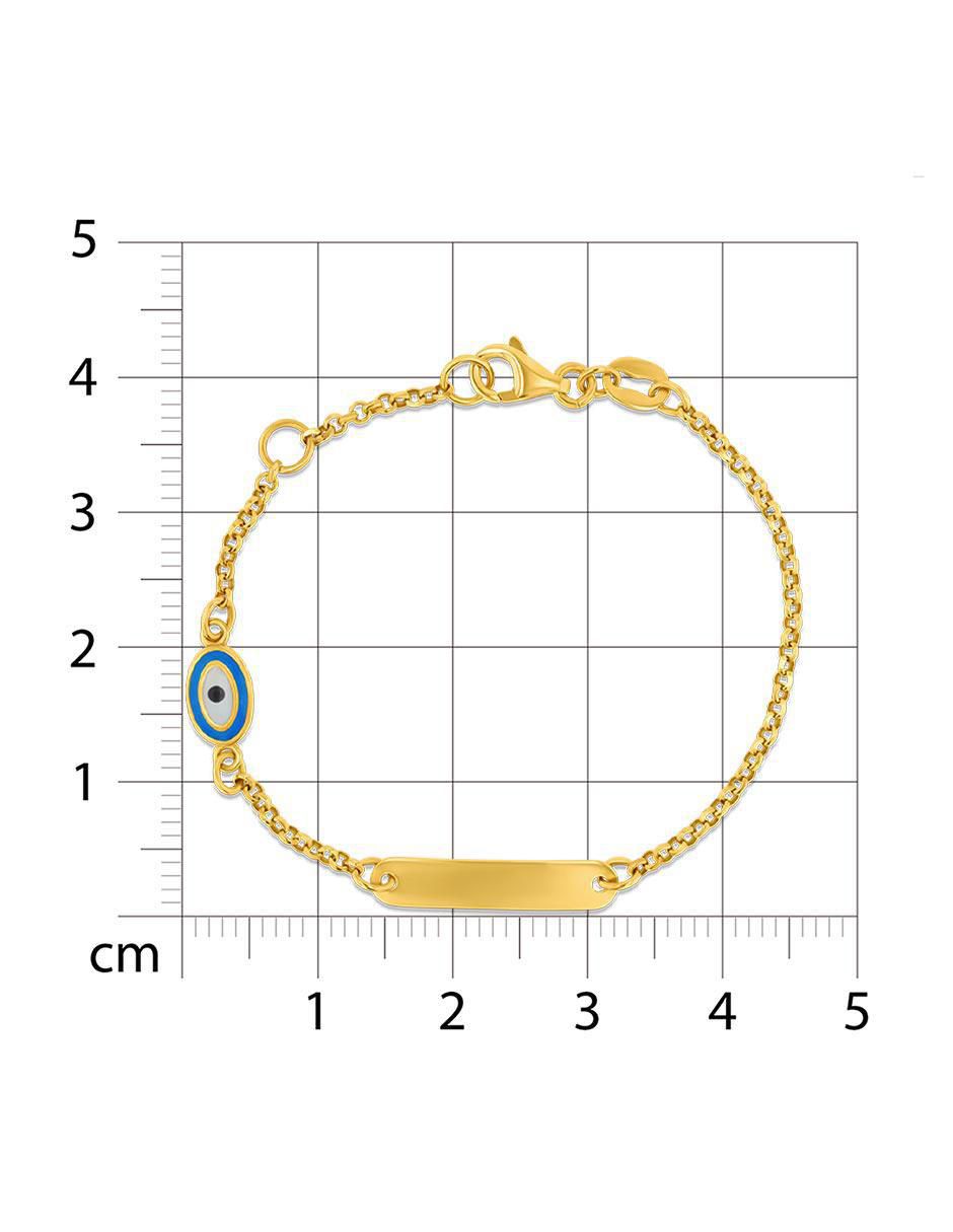 Esclava de oro 14 K acabado brillante 4