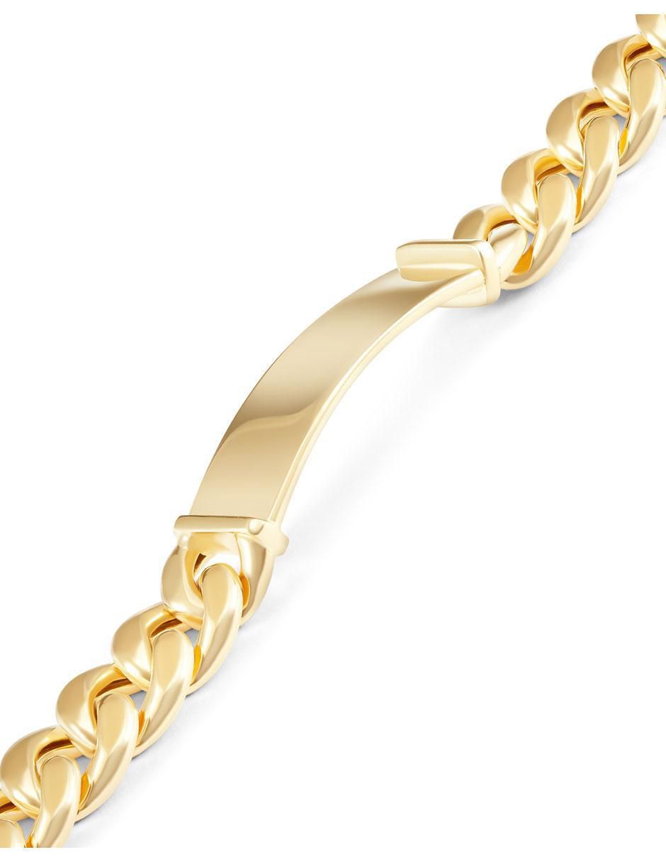 Esclava de oro 14 K acabado pulido 2