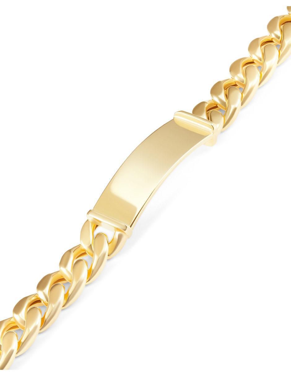 Esclava de oro 14 K acabado pulido 2