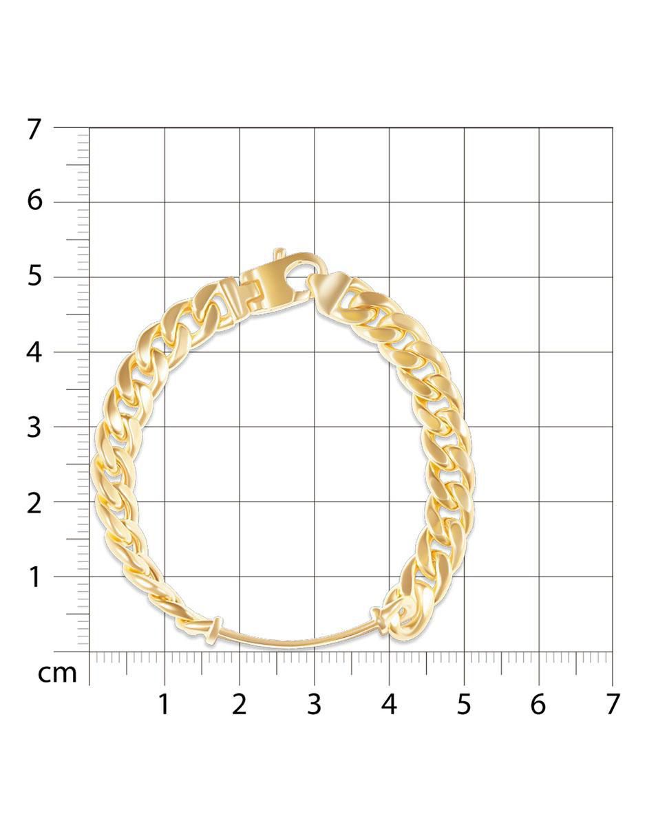 Esclava de oro 14 K acabado pulido 4