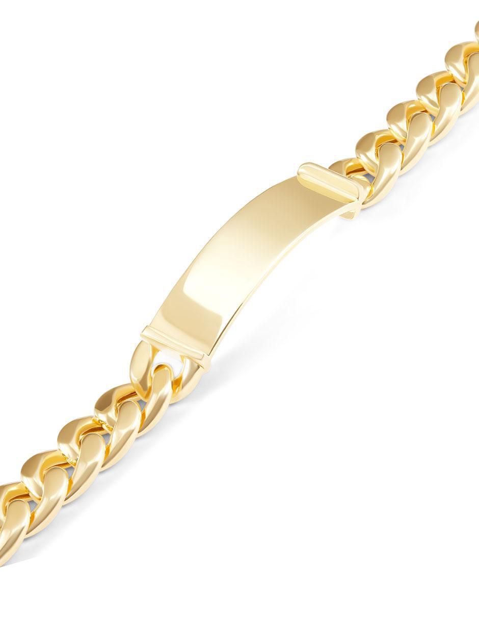 Esclava de oro 14 K acabado brillante 2