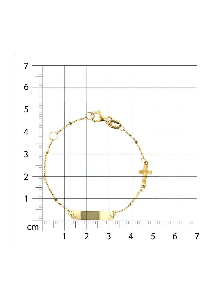 Esclava de oro 14 K acabado pulido 4