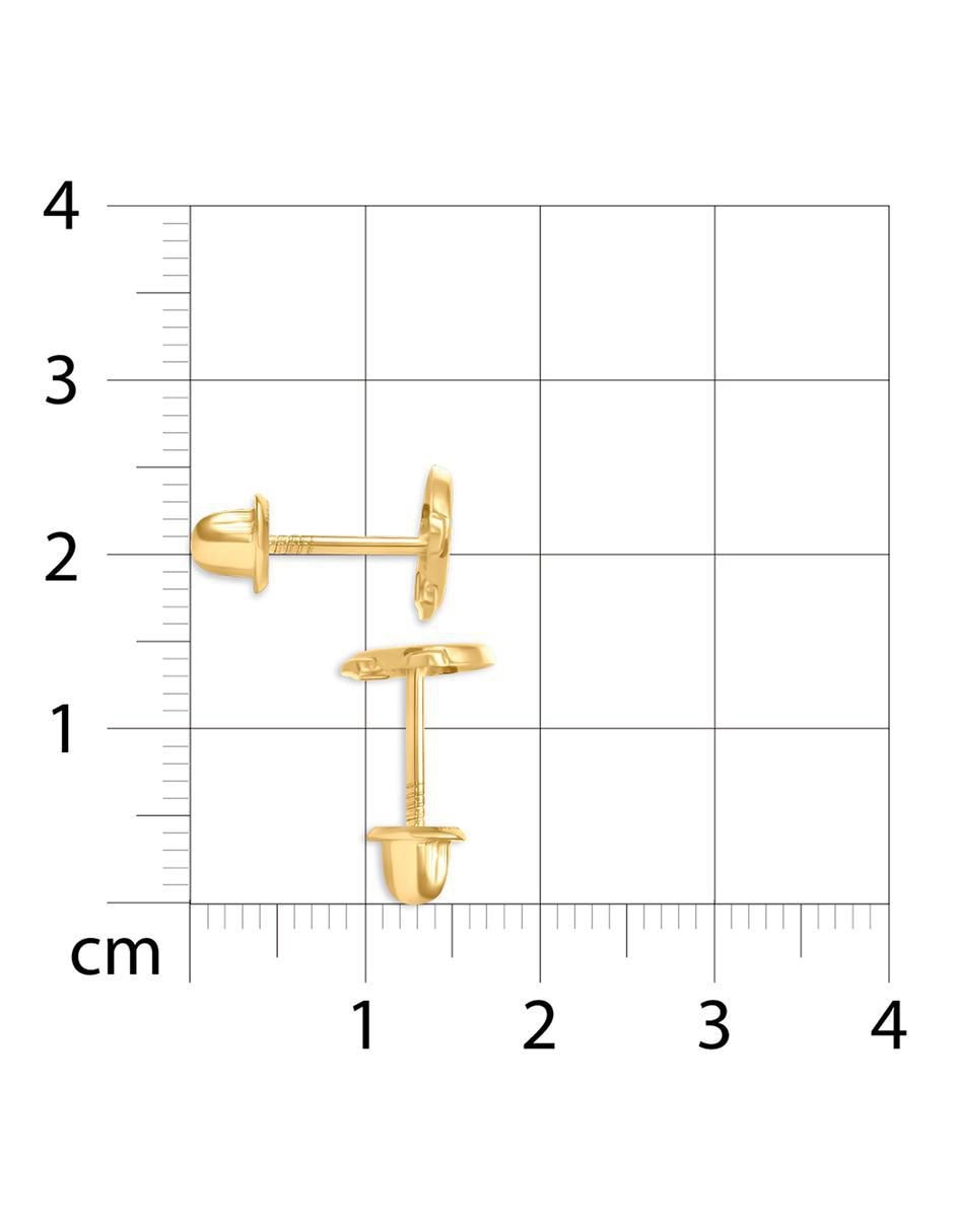 Broqueles de pingüino de oro 14 K 4