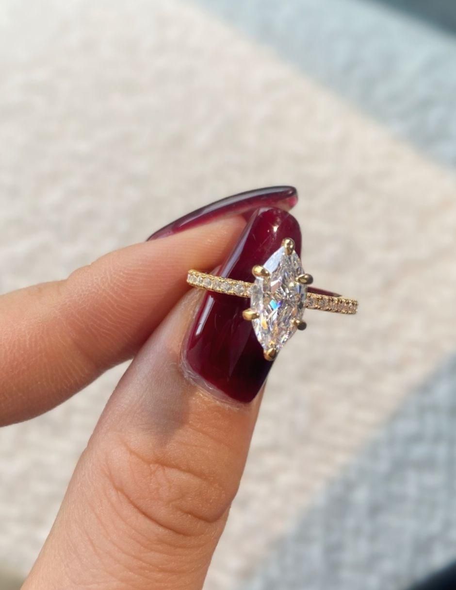 Anillo de compromiso de plata P 925 Selena 3