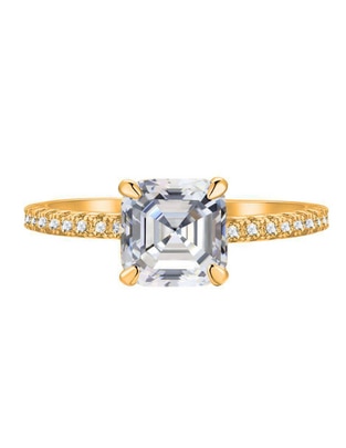 Anillo de compromiso de plata P 925 Radiant Anillo de compromiso de plata P 925 Radiant