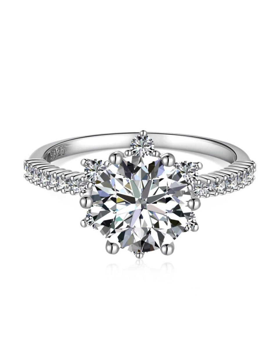 Anillo de compromiso de plata P 925 Lumine 5