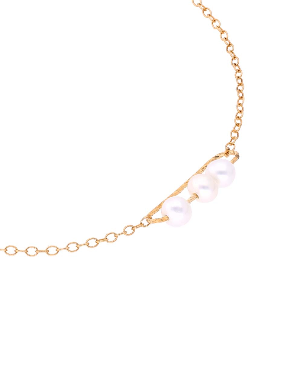 Brazalete Lusso de oro amarillo 14 k con acabado brillante