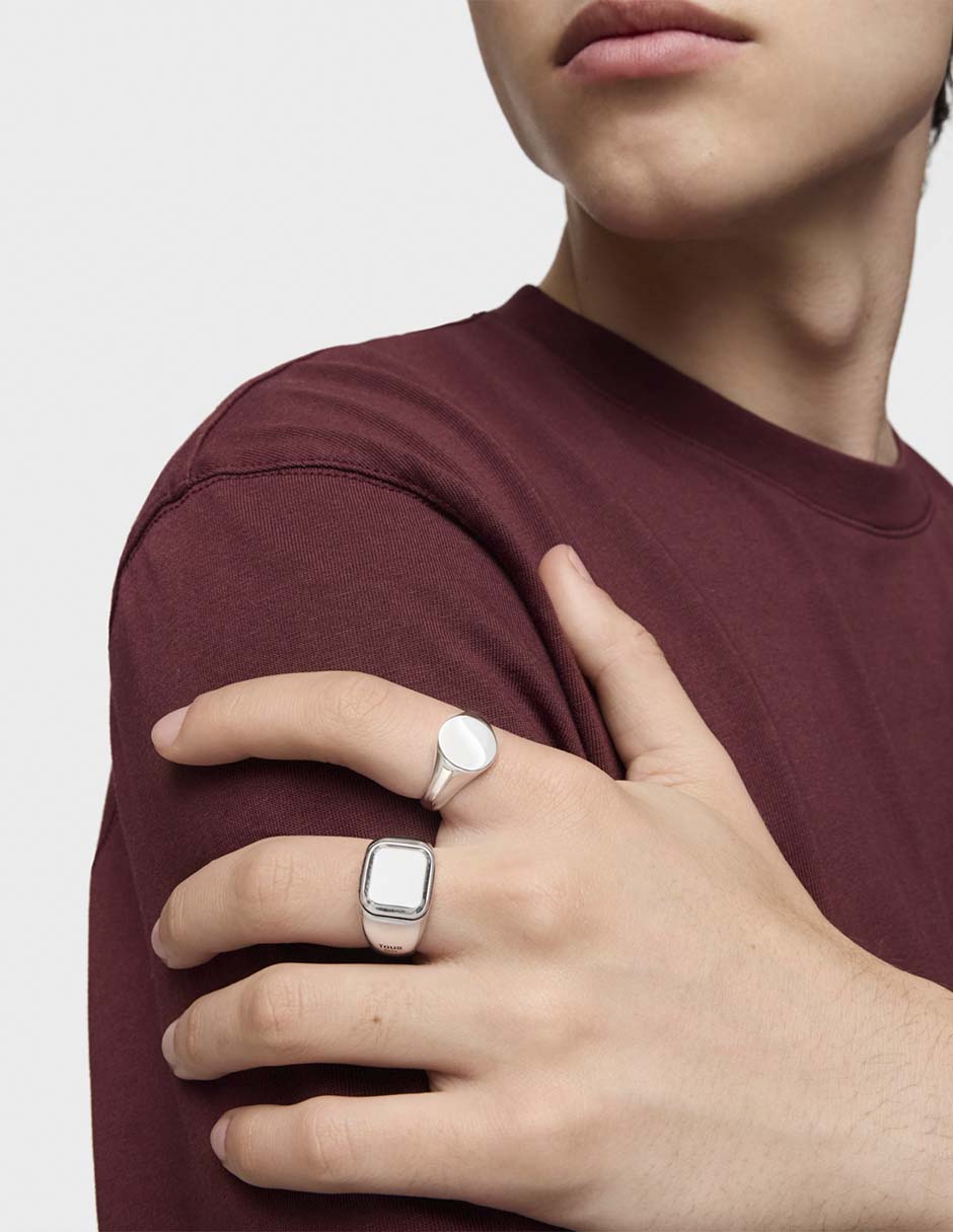 Anillo Man P 925 de plata brillante 7