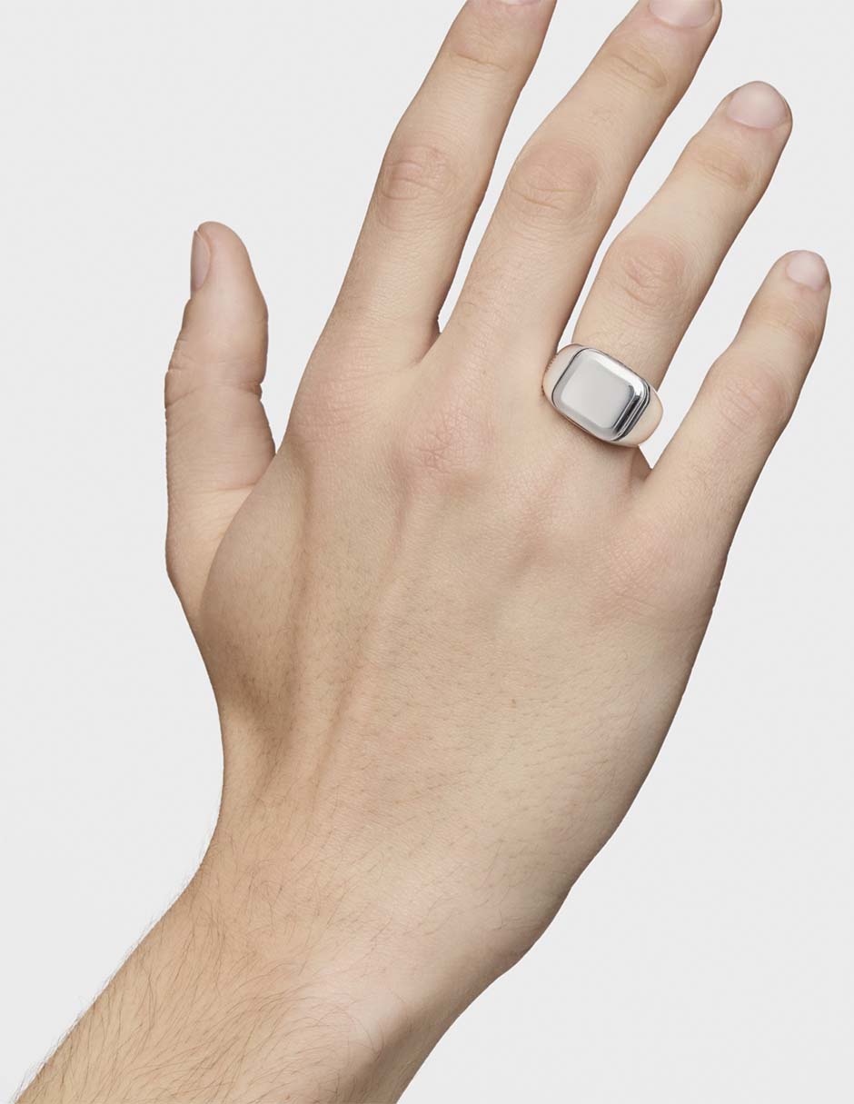Anillo Man P 925 de plata brillante