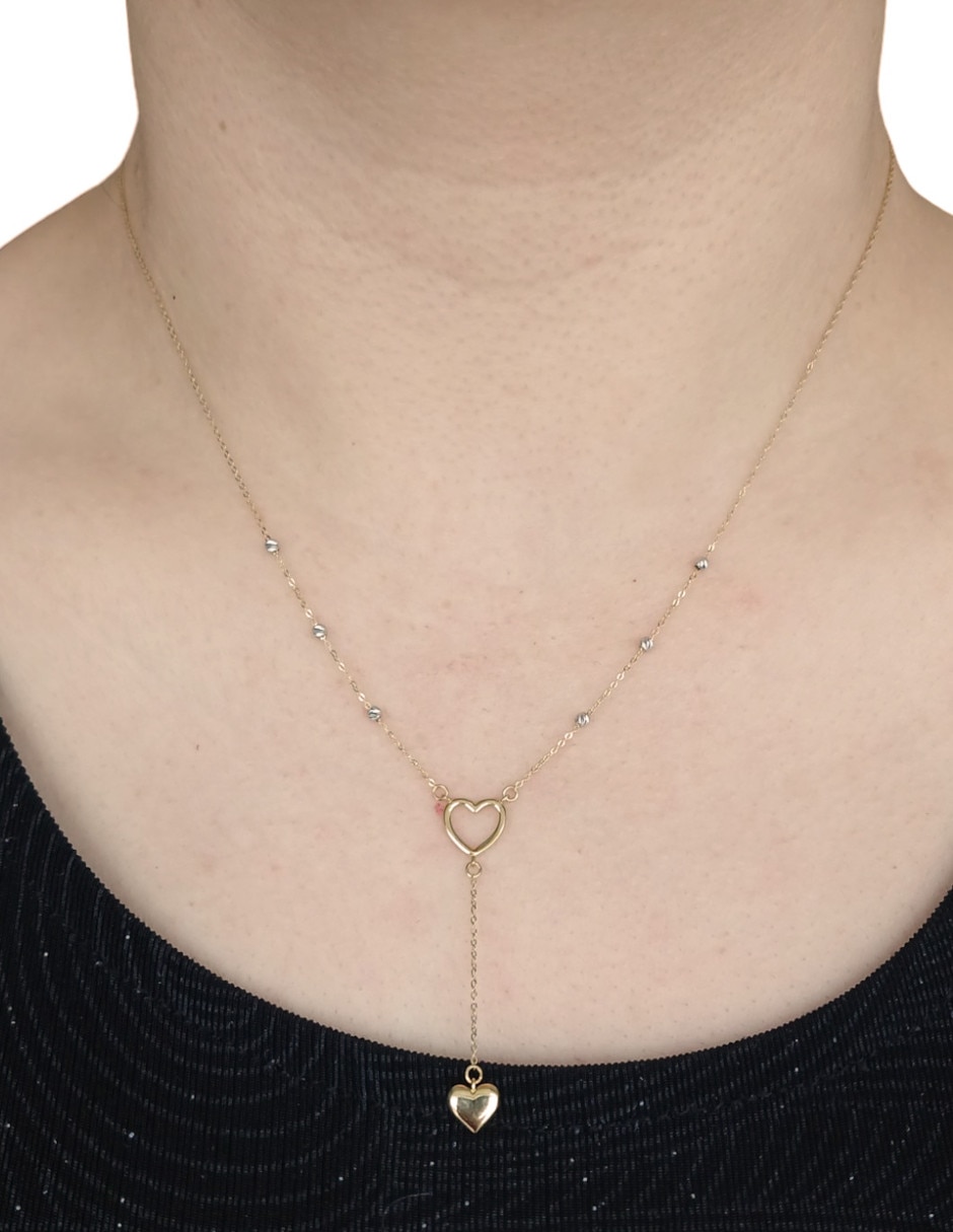 Gargantilla de corazón de oro 14 K 2