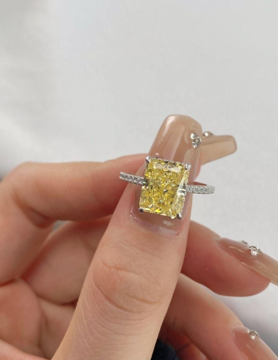 Anillo de compromiso de plata P 925 Lili 3