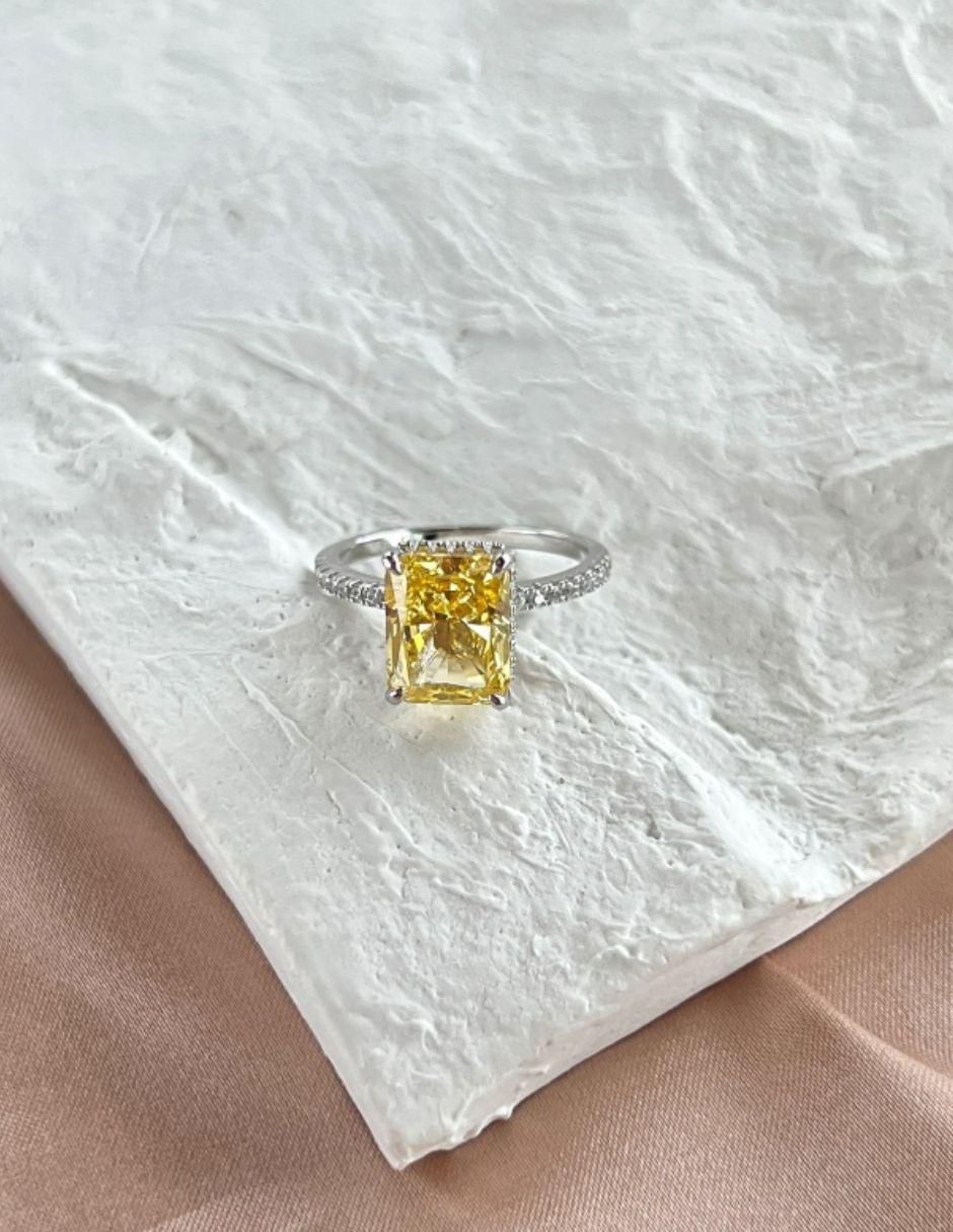 Anillo de compromiso de plata P 925 Lili 2