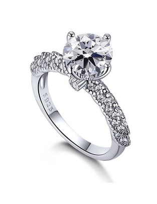 Anillo de compromiso de plata P 925 Esplandor Anillo de compromiso de plata P 925 Esplandor