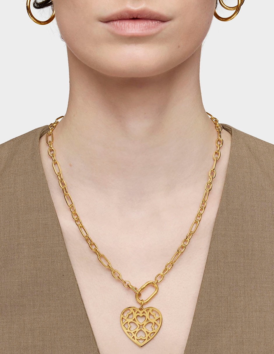 Collar de eslabones Hold de plata P 925 Collar de eslabones Hold de plata P 925